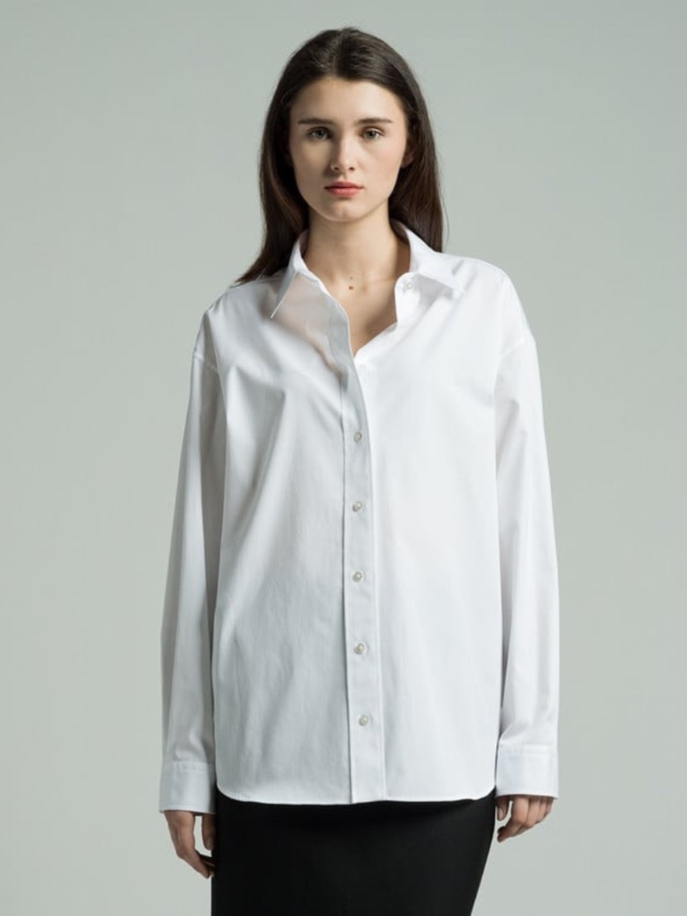 The Row Penna Cotton Poplin Button Up Shirt White Small NWT